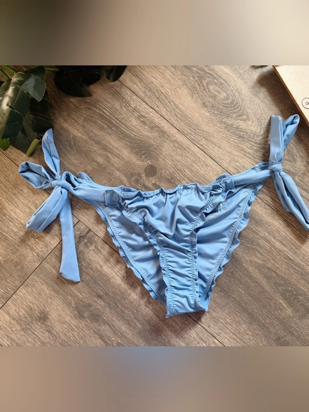 Frankie’s Bikinis Cheeky Colby Bottom in Chambray. Size XS. NWOT!